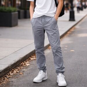 Lazer Gray Drawstring Joggers Pants 18